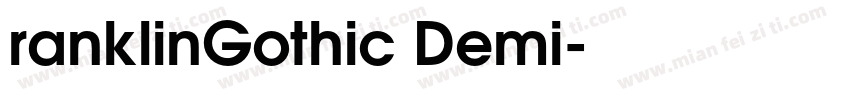 ranklinGothic Demi字体转换